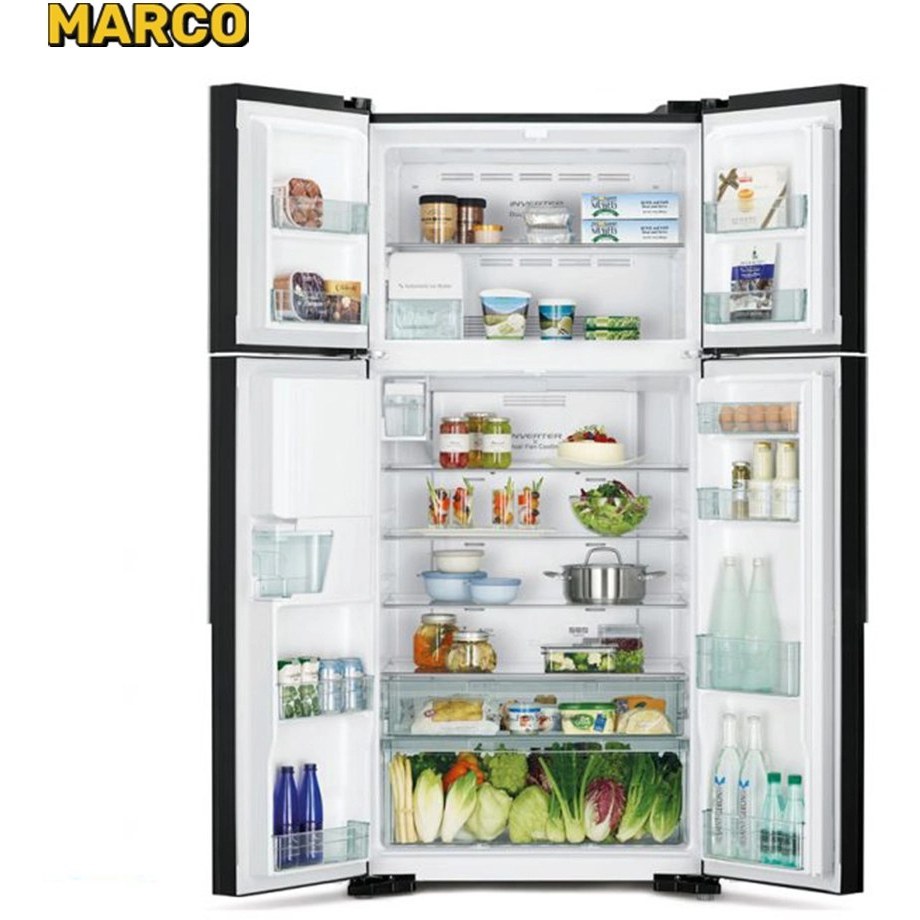 یخچال فریزر هیتاچی مدل R-W760 – ساید بای ساید ۴ درب ۵۴۰ لیتری